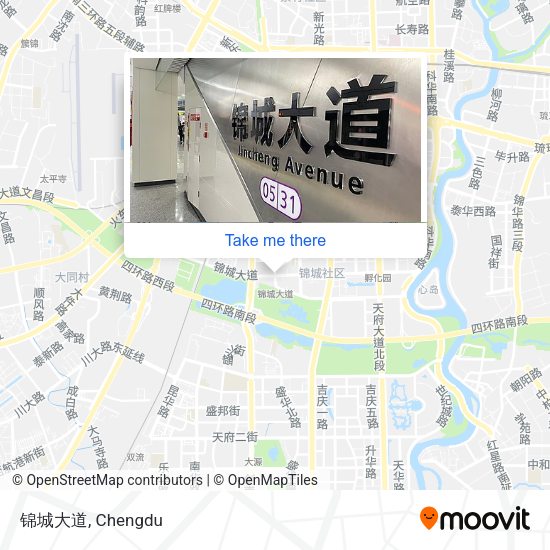 锦城大道 map