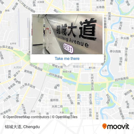 锦城大道 map