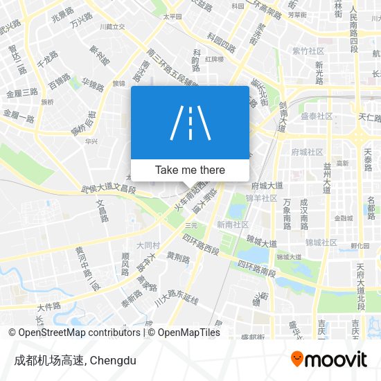 成都机场高速 map