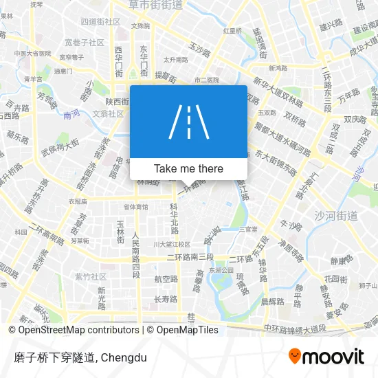 磨子桥下穿隧道 map