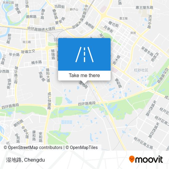 湿地路 map