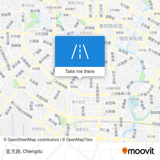 蓝天路 map