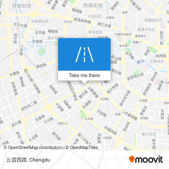 云霞西路 map