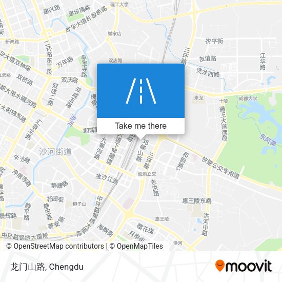 龙门山路 map