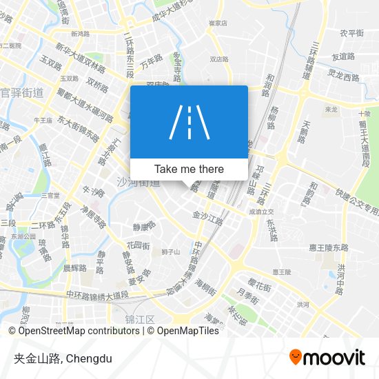 夹金山路 map