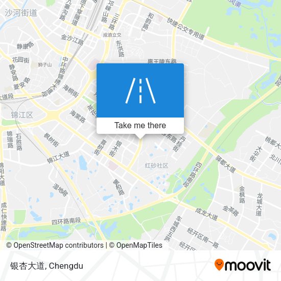 银杏大道 map