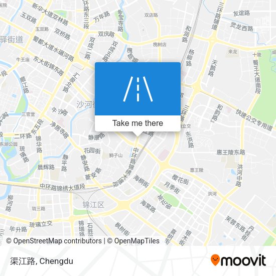 渠江路 map