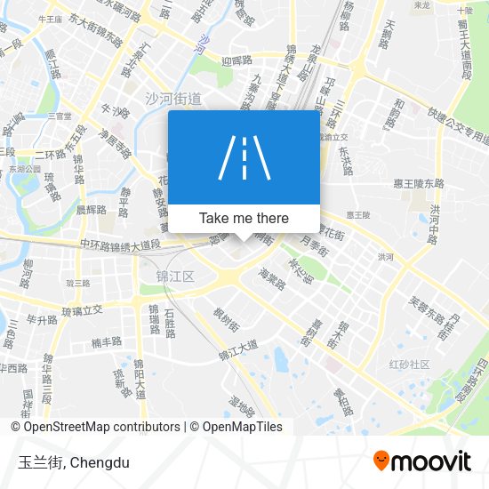 玉兰街 map