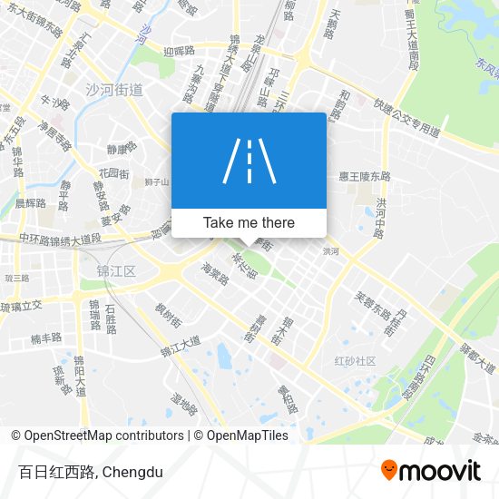 百日红西路 map