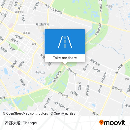 驿都大道 map