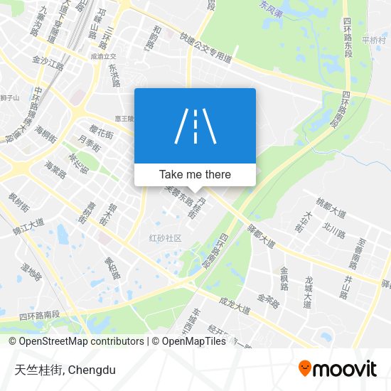 天竺桂街 map