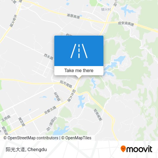 阳光大道 map