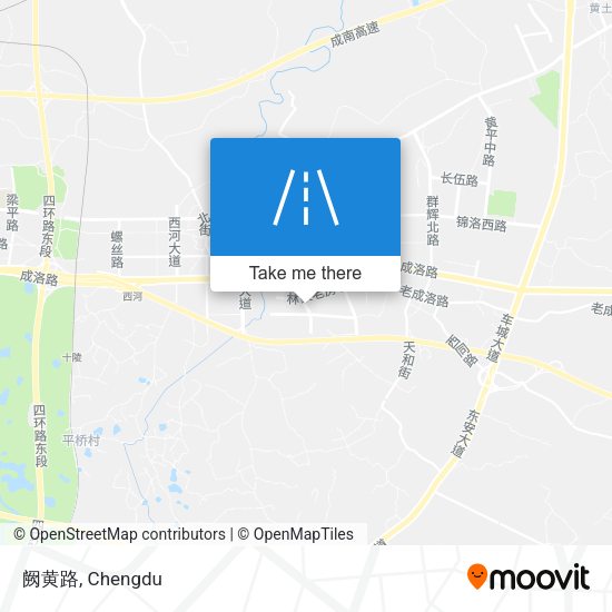 阙黄路 map