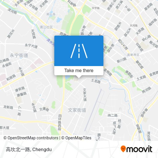 高坎北一路 map