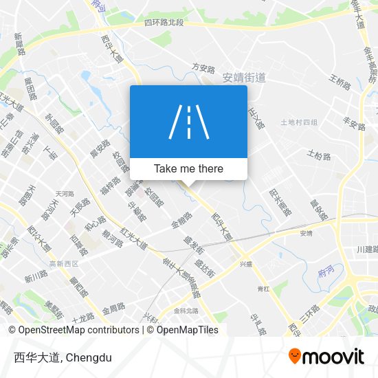 西华大道 map