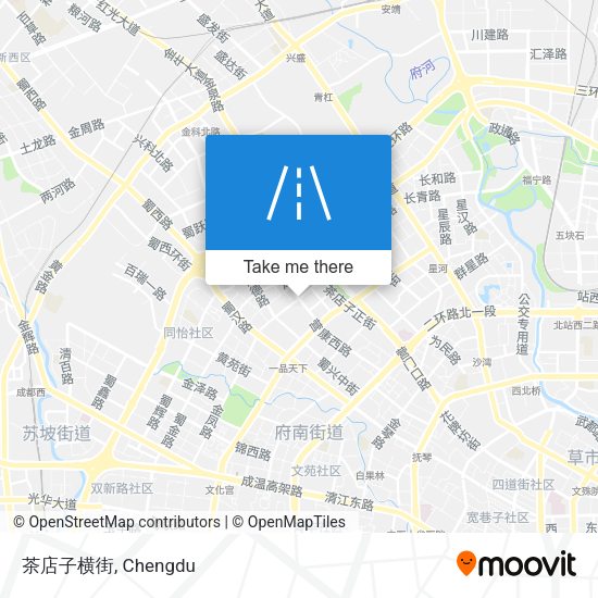 茶店子横街 map