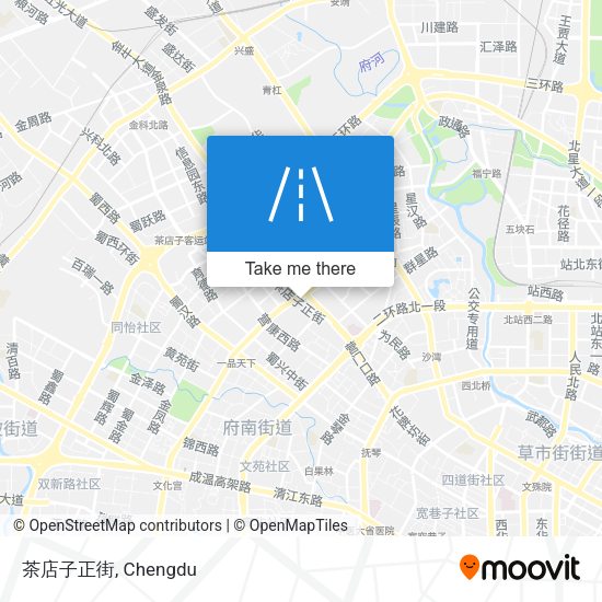 茶店子正街 map