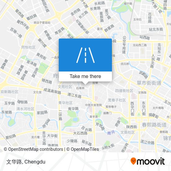 文华路 map
