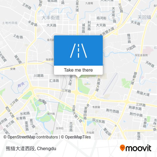 熊猫大道西段 map