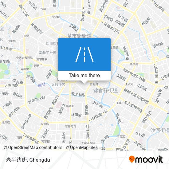 老半边街 map
