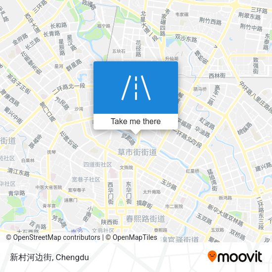 新村河边街 map