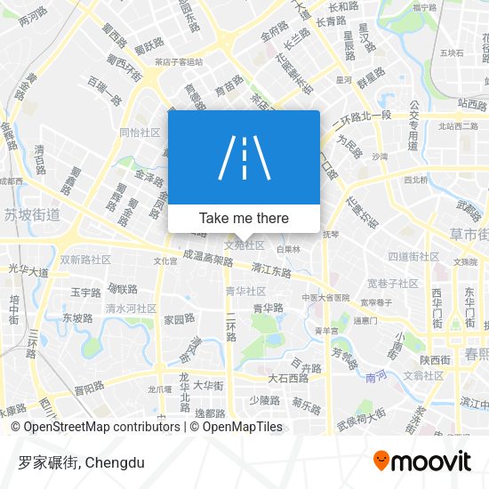 罗家碾街 map