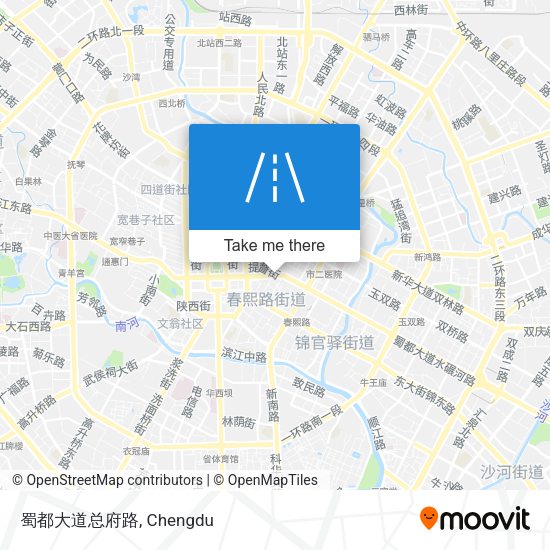 蜀都大道总府路 map