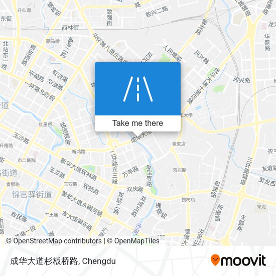 成华大道杉板桥路 map
