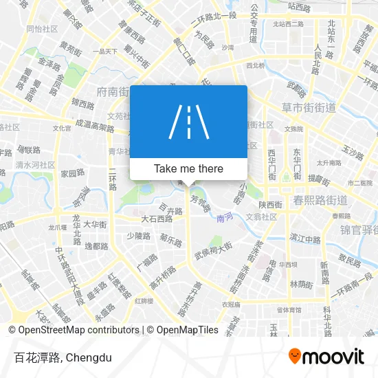 百花潭路 map
