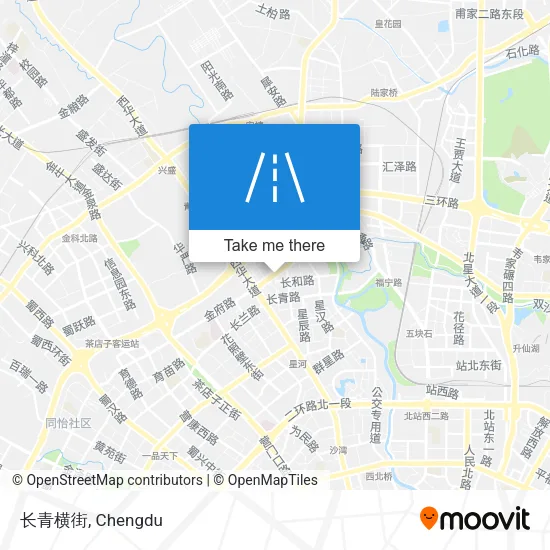 长青横街 map