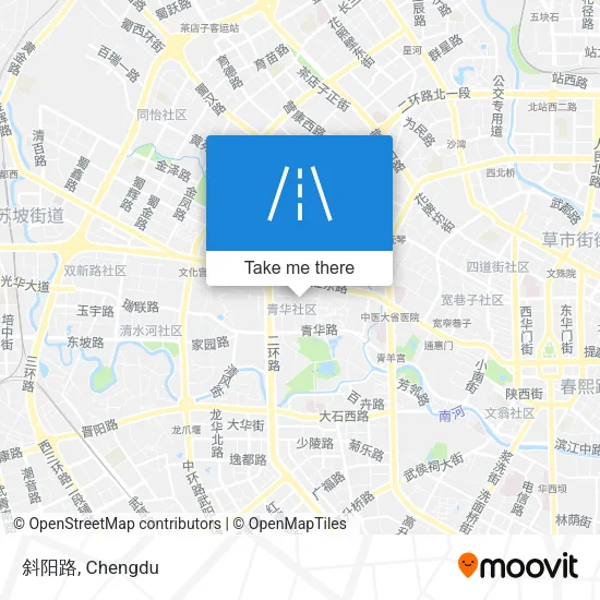 斜阳路 map