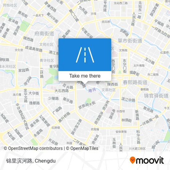 锦里滨河路 map