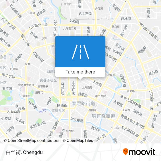 白丝街 map