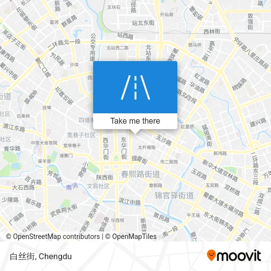 白丝街 map