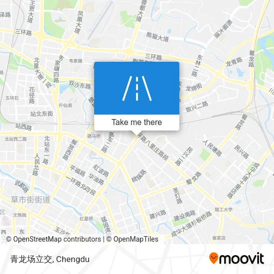 青龙场立交 map