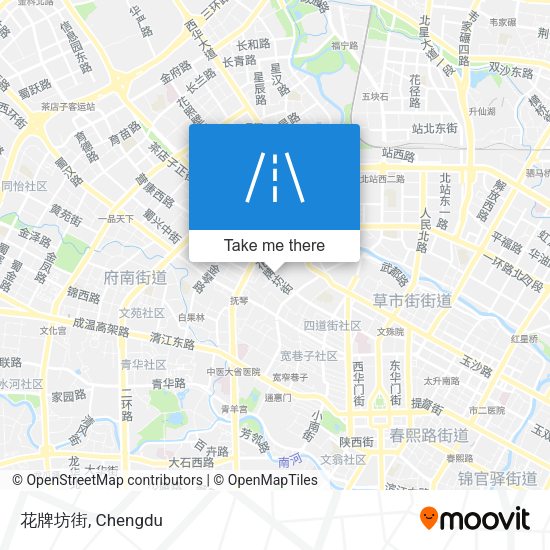 花牌坊街 map