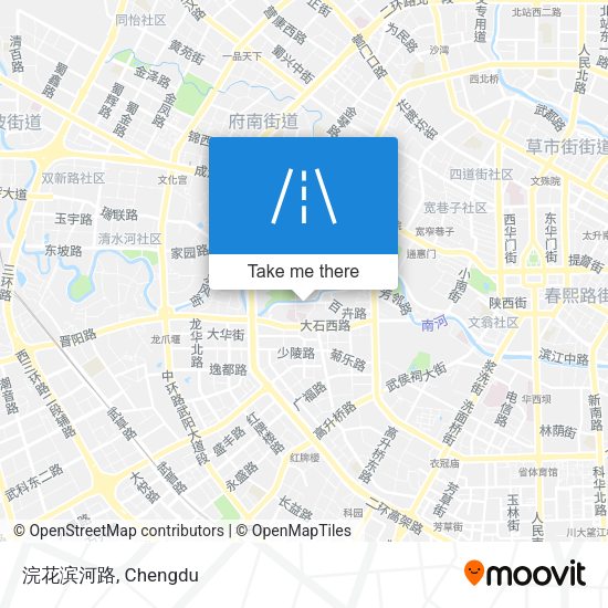 浣花滨河路 map