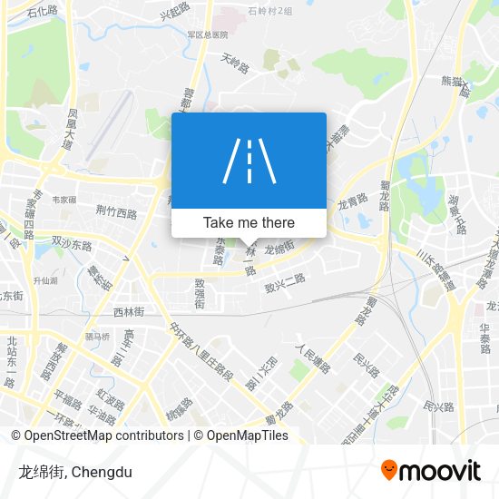 龙绵街 map