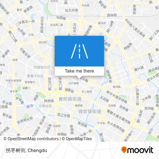 拐枣树街 map