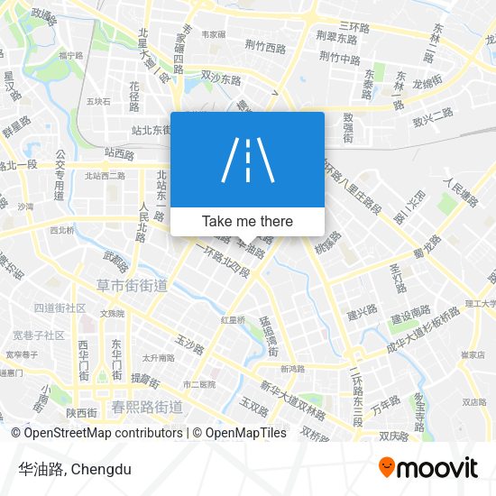 华油路 map
