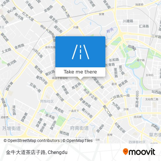 金牛大道茶店子路 map