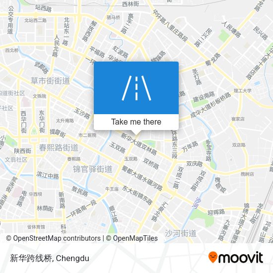 新华跨线桥 map