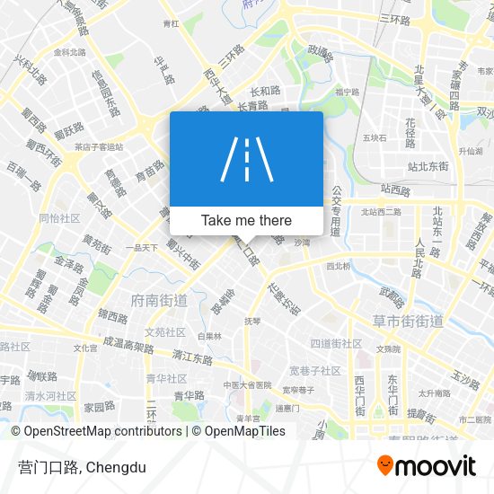 营门口路 map