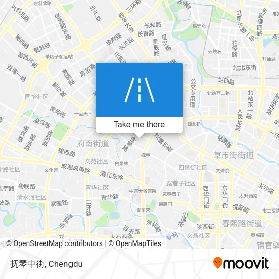 抚琴中街 map