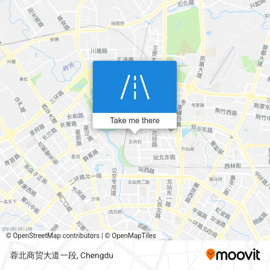 蓉北商贸大道一段 map