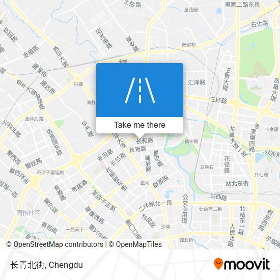 长青北街 map