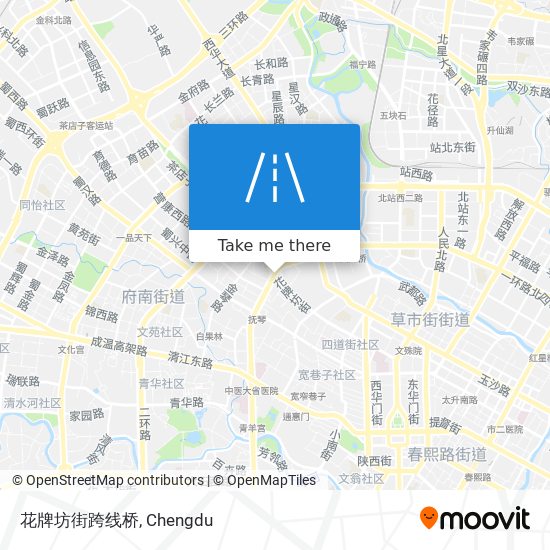 花牌坊街跨线桥 map