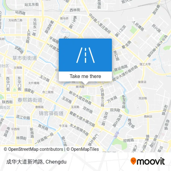 成华大道新鸿路 map