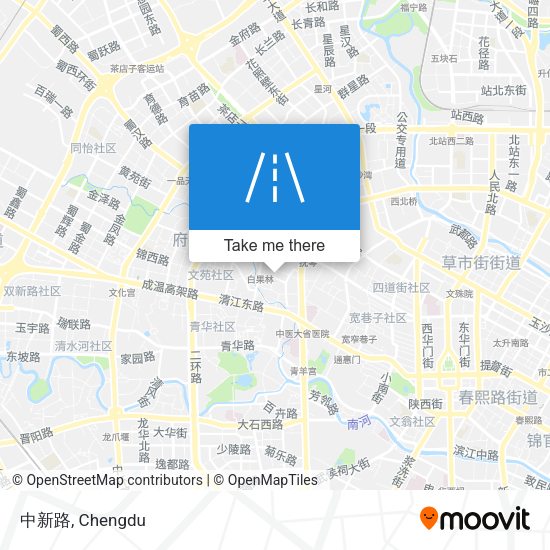 中新路 map