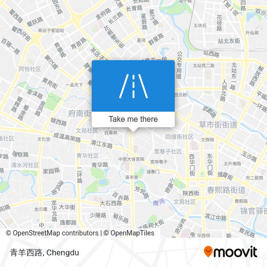 青羊西路 map